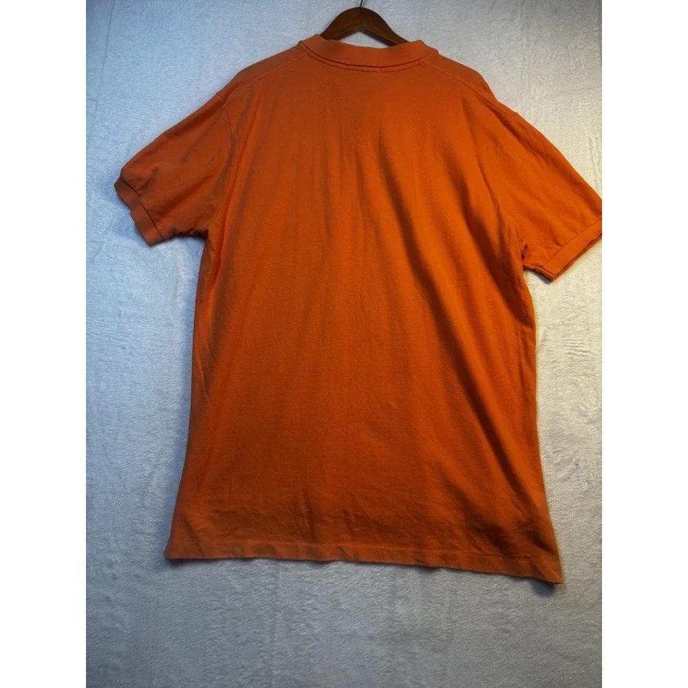 Polo Ralph Lauren Men's XL Orange Short Sleeve‎ Button Collared Shirt Vintage